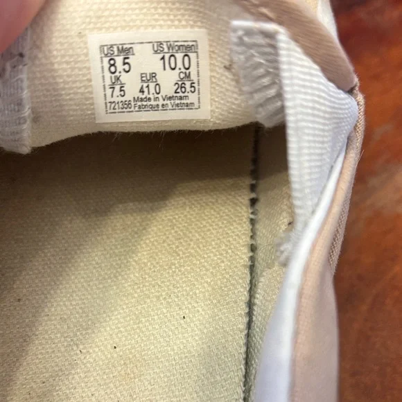 Vans Beige and White Checkered Slip-Ons - Picture 2 of 2